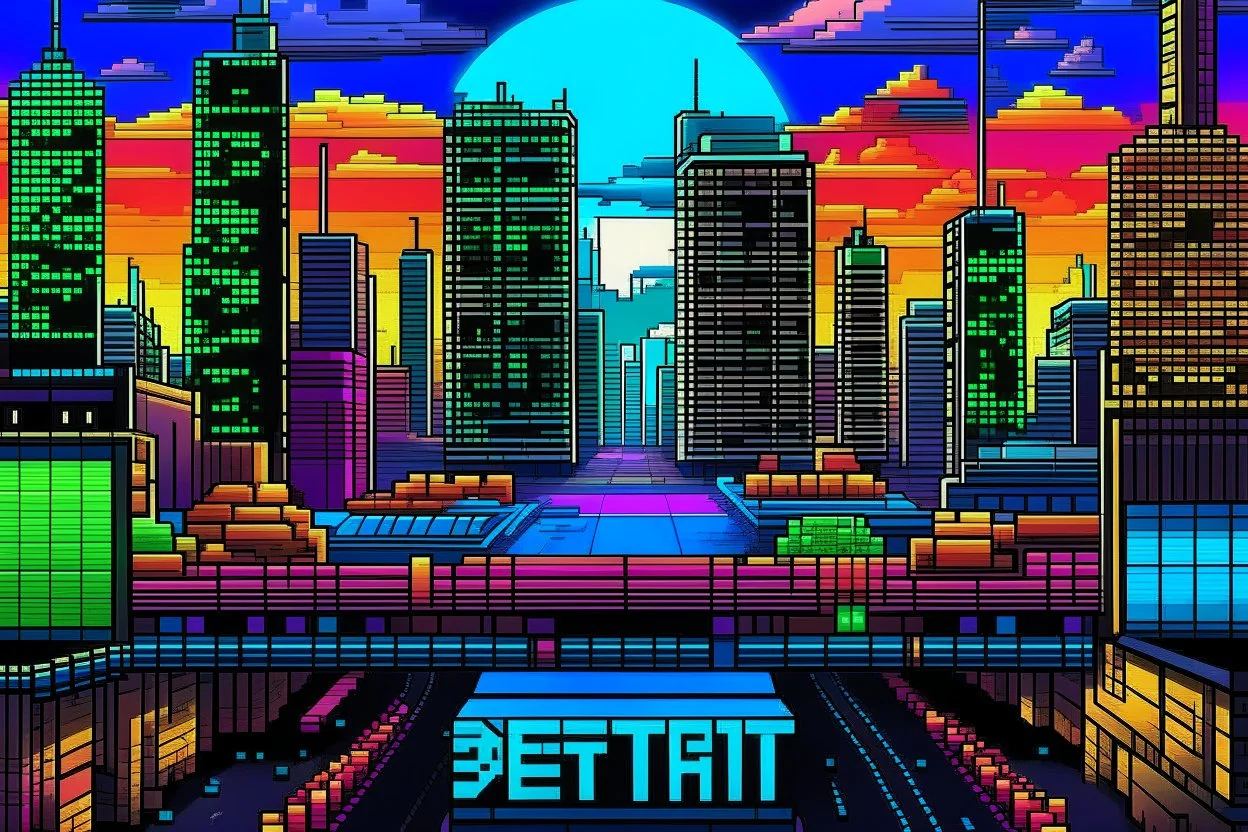 ALBUM COVER - 8BIT DETROIT TECHNO RAVER