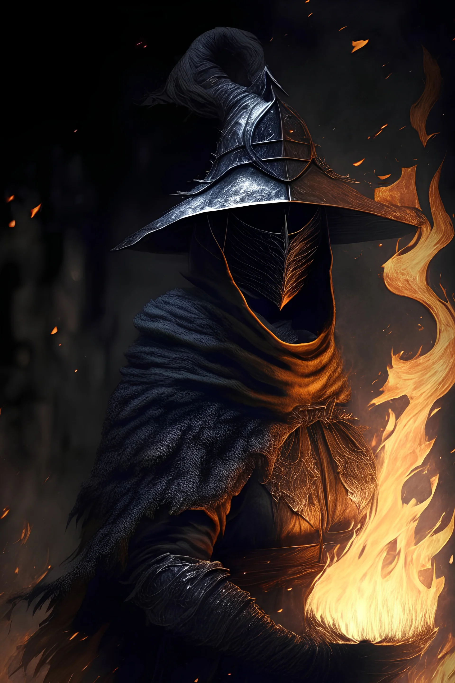 The Fire Keeper in world of the dark souls 3