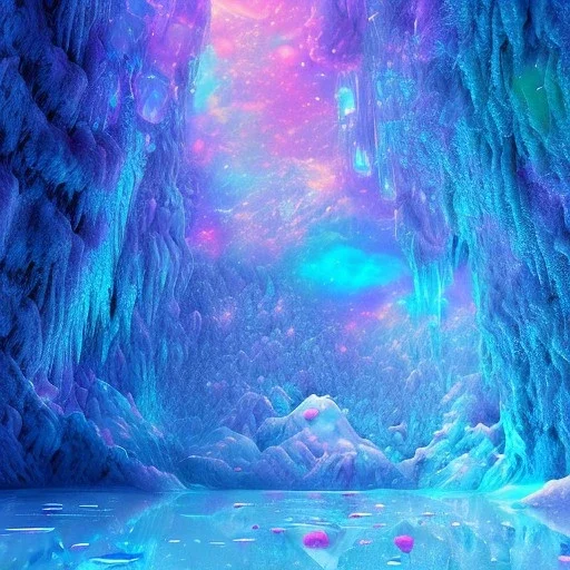 cristal angelic crystalline, blue,pink , cosmic, opalescent, gemstones, crystals, other worldly,water,bright, ice background, snow lake blue