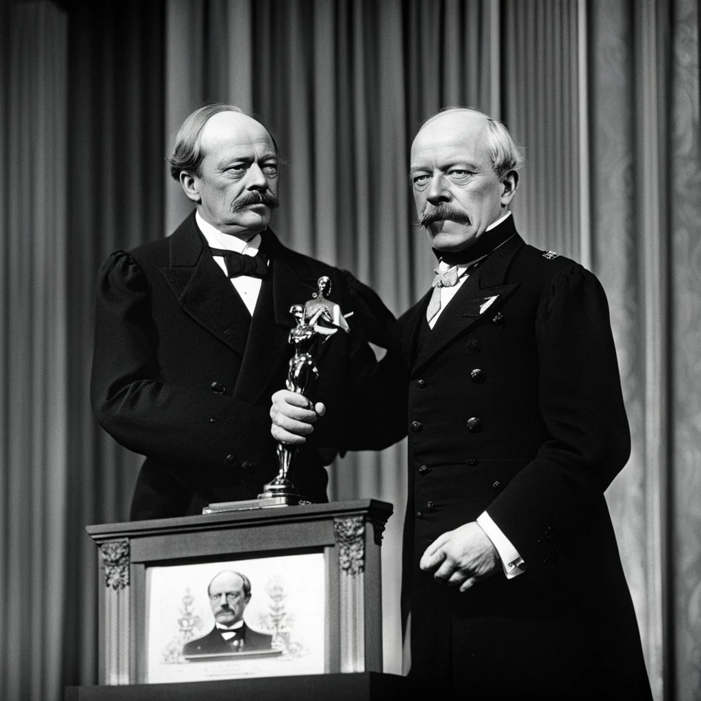 Otto von Bismarck accepting his Oscar Award.