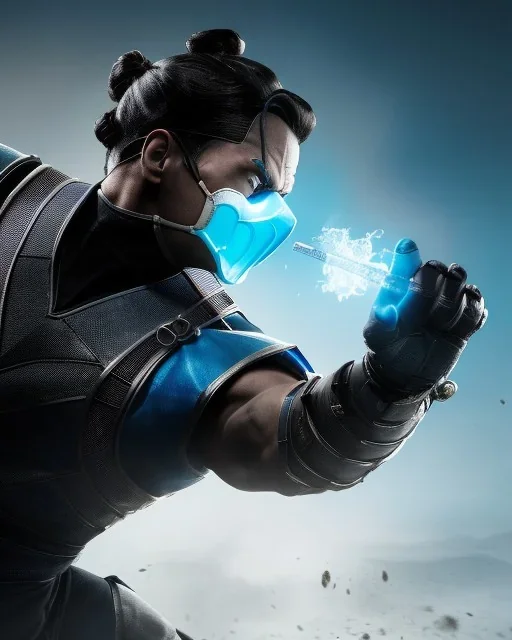 Sub Zero from Mortal Kombat 11, mask, highly detailed, hyper-detailed, beautifully color-coded, insane details, intricate details, beautifully color graded, Cinematic, Color Grading, Editorial Photography, Depth of Field, DOF, Tilt Blur, White Balance, 32k, Super-Resolution, Megapixel, ProPhoto RGB, VR, Half rear Lighting, Backlight, non photorealistic rendering