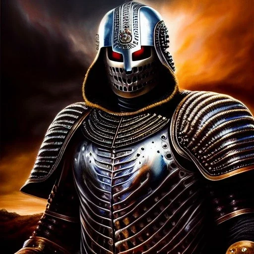 Ultra detailed fullbody Portrait in oil on canvas of Guts with armor,intense stare,extremely detailed digital painting, extremely detailed face,crystal clear Big eyes, mystical colors ,perfectly centered image, perfect composition, rim light, beautiful lighting,masterpiece,8k, stunning scene, raytracing, anatomically correct, in the style of robert e howard and Ken Kelley and Ohrai Noriyoshi and Simon Bisley and tomzj1