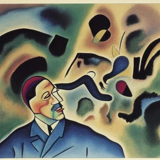 Kandinsky playing tag with hitler