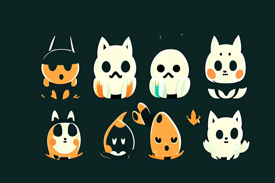 make a logo that is spooky and cute