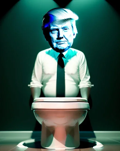 Donald Trump sitting in toilet scene, without pants, realistic image, hooper style, casual, concept art, smooth, unreal engine 5, god lights, ray tracing, RTX, lumen lighting, ultra detail, volumetric lighting, 3d.