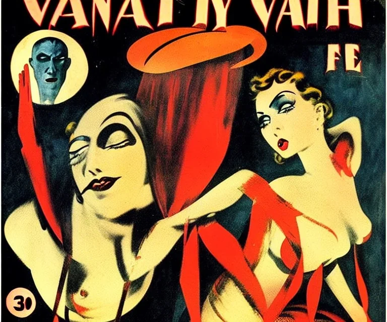 Front Cover of Vanity Fear. Art by Eduardo García Benito. 30s of the twentieth century.