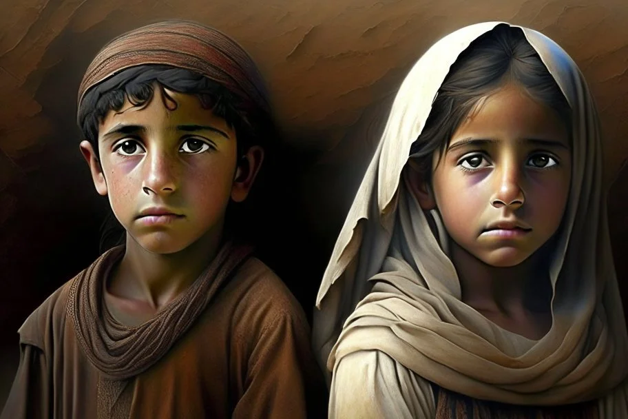 A boy and a girl from the time of Abraham