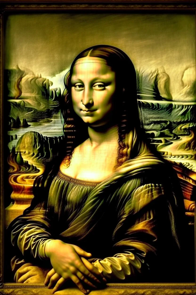 Mona Lisa painted by Van Gogh