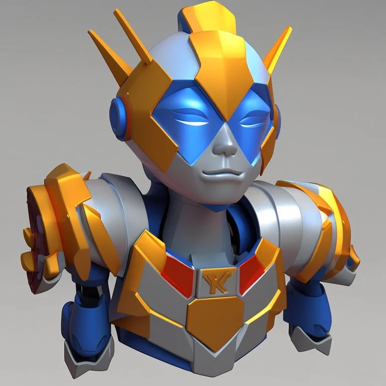 King cyber cheerful 3D