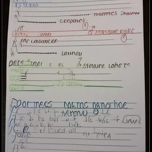 Diagram sentences schemas non linear