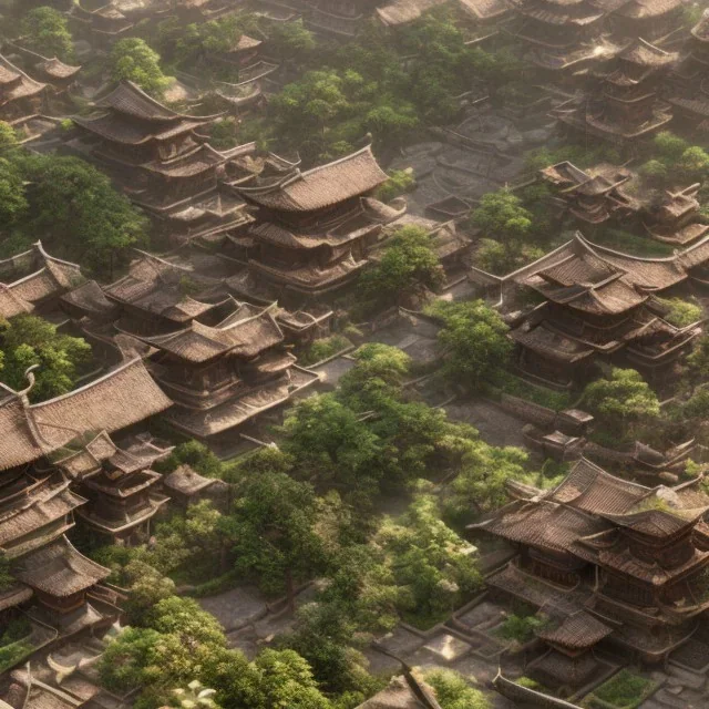 asian village landscape