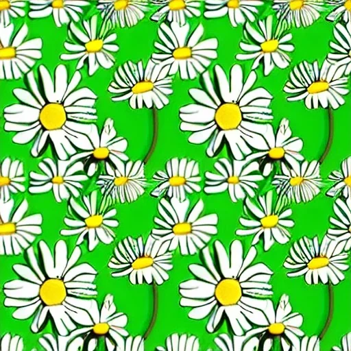 daisies seamless texture, trending on artstation, 4k