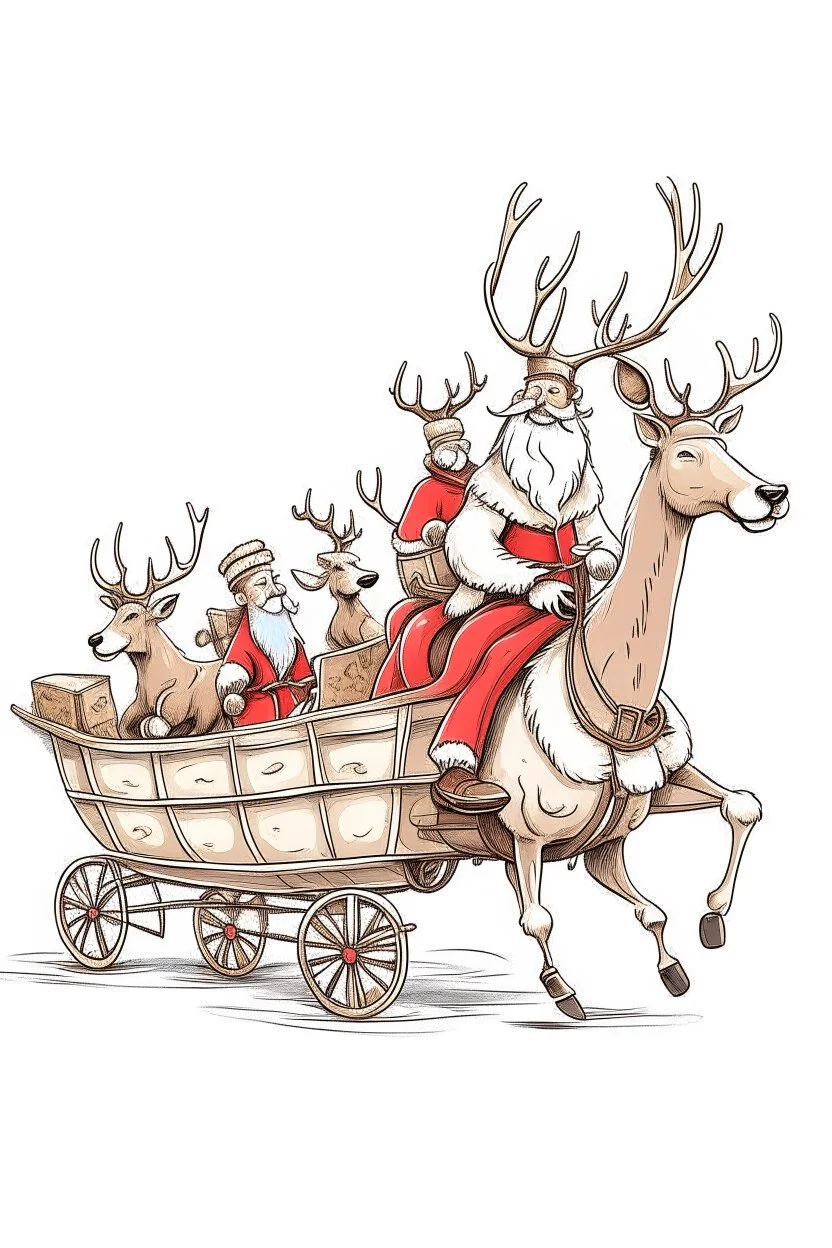 Santa Rudolph sketch by amiwakawaiidesu on DeviantArt