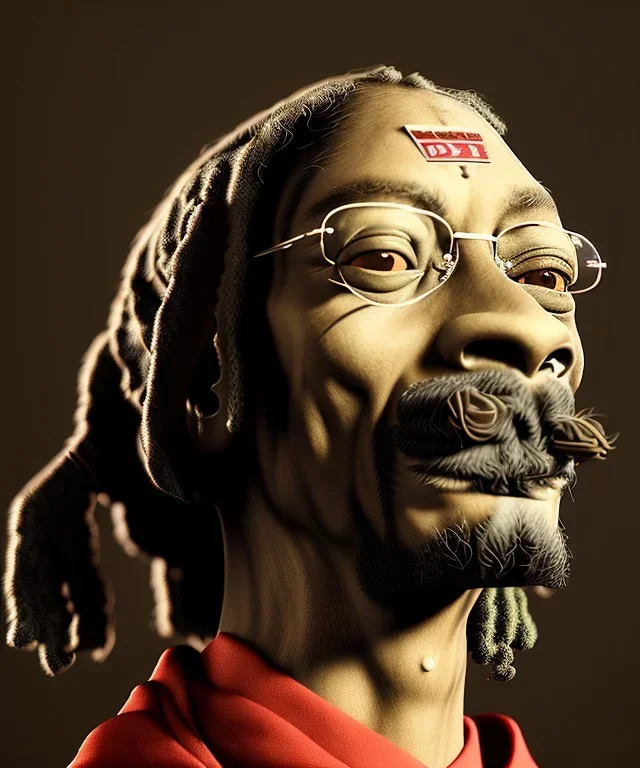 Snoop Dogg, smoke weed, dollars, weed background, hyper realistic