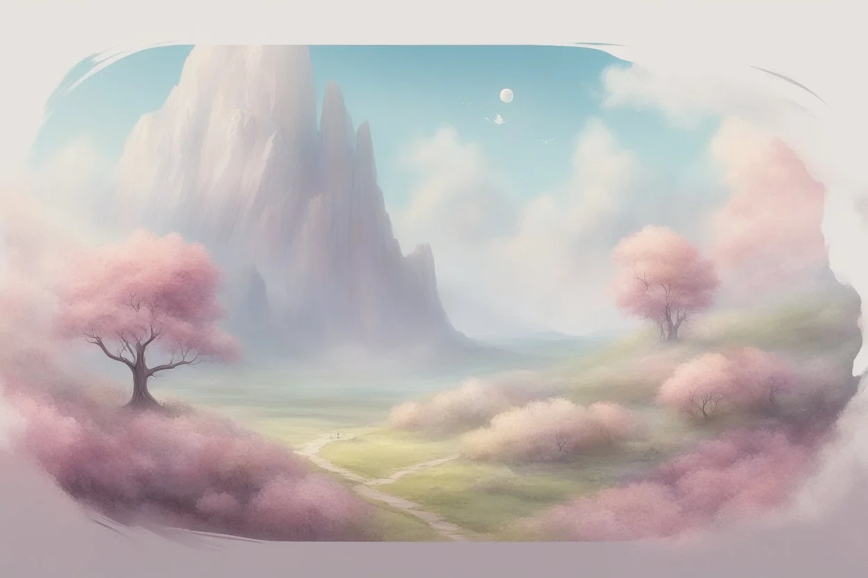 Fantasy landscape airy