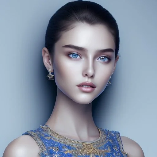 photograph, 16k, attractive, elegant, confident, optimistic, teenager, smiling, beautiful, make up, perfect look, highly detailed modern blue, clothing, fine skin details , sitting in bed in luxury bedroom , trending on artstation, sharp focus, intricate details, highly detailed, Artgerm, Greg Rutkowski, Tom Blackwell, Rubens