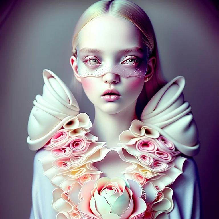 Pop surrealism, editorial style photo , portrait , classic clothing , Dior cotton , silk rich pastel colors , romantic and elegant studio lighting , sophisticated ,stunning , intricately detailed , cozy warm light , award winning , art magazine , , fairytale like , beautiful ,breathtaking , whimsical