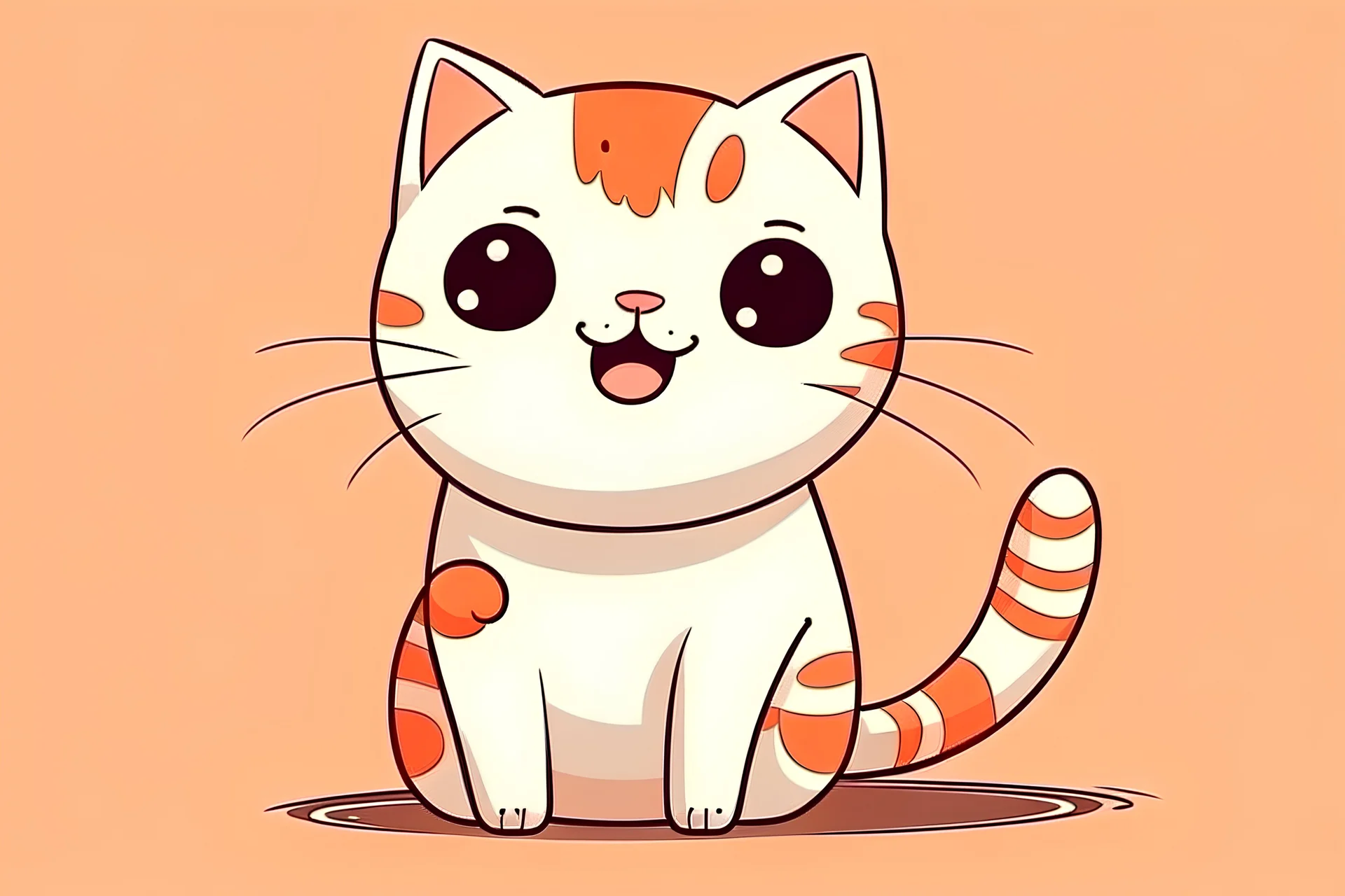 cute cartoon like cat