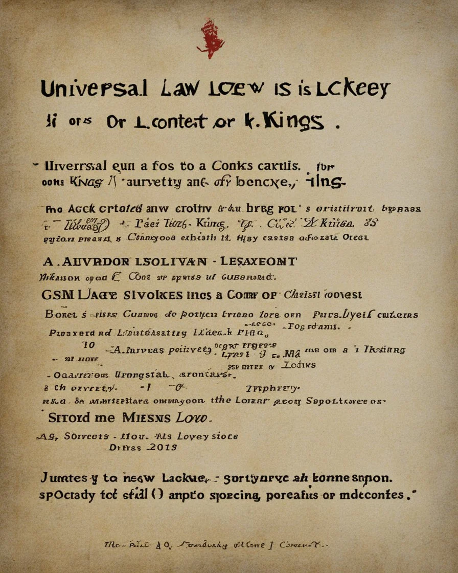 Universal law is for lackeys, context is for kings