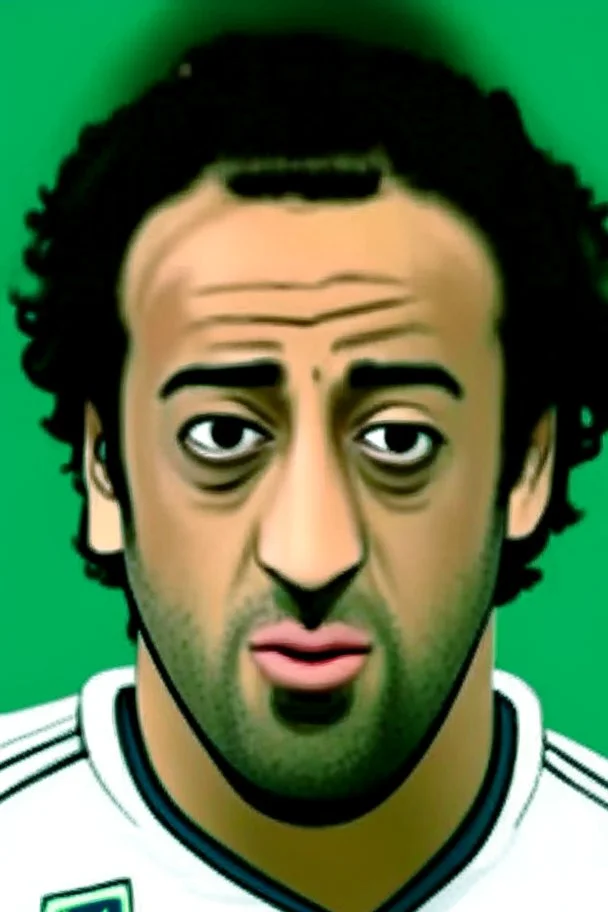 Mido Egyptian footballer ,cartoon 2d