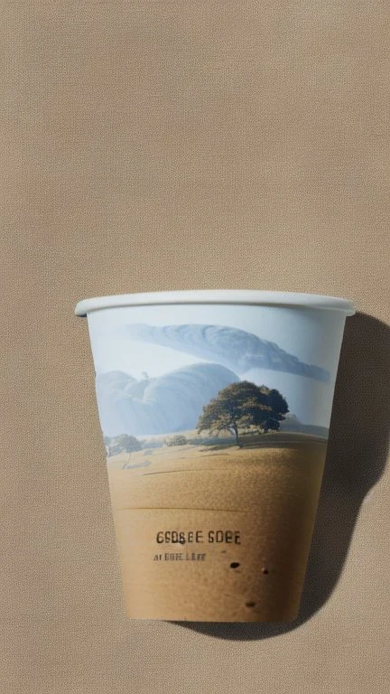 A coffee cup with Sycamore Gap on it