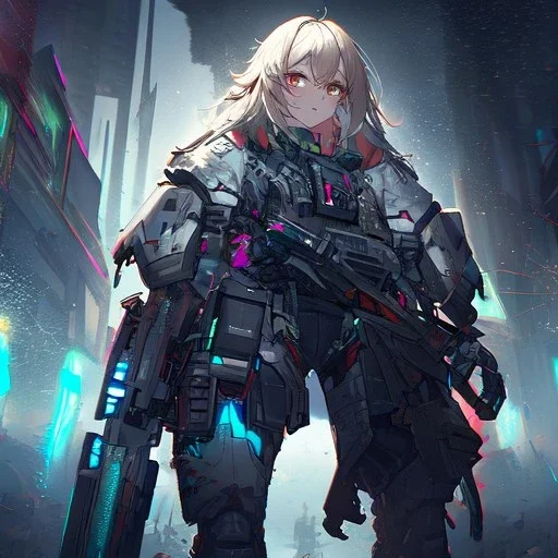 Cyberpunk guy with messy dirty blond hair and hazle eyes