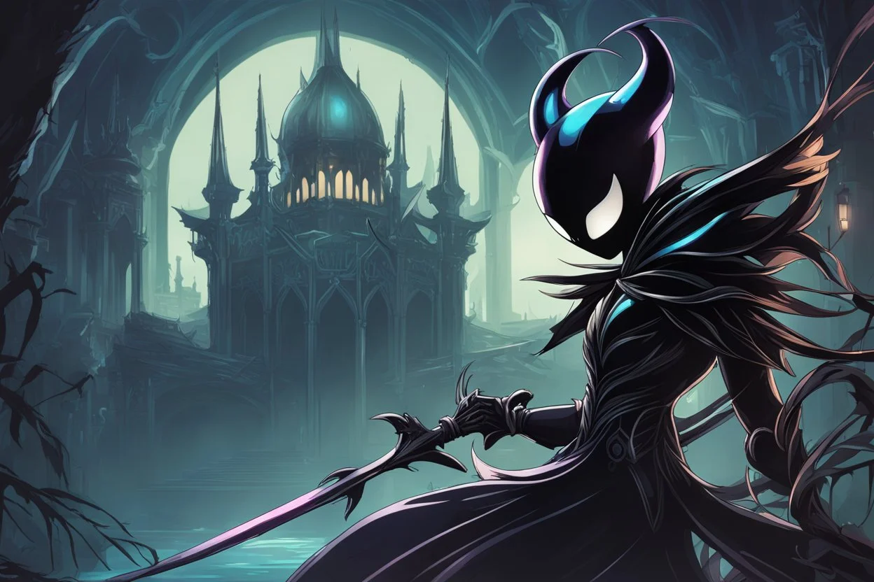 Hollow knight venom in 8k solo leveling shadow artstyle, hollow knight them, mask, close picture, neon lights, intricate details, highly detailed, high details, detailed portrait, masterpiece,ultra detailed, ultra quality