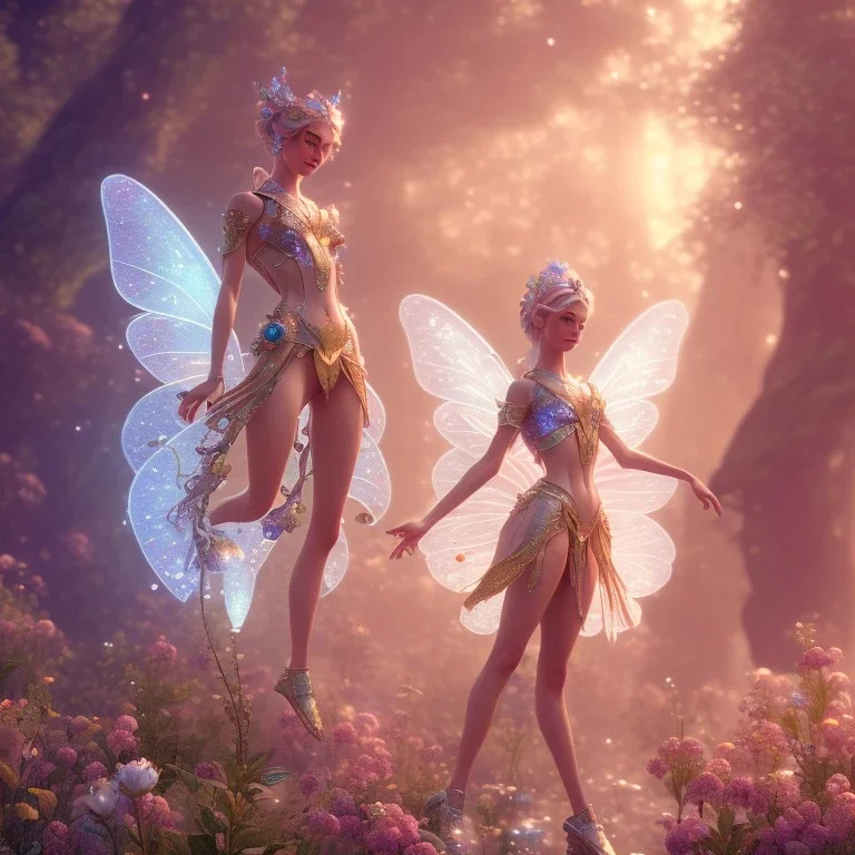 subtle transparent fairy in a galactic ambiance, delicate colors, in the foreground, full of details, smooth，soft light atmosphere, light effect，vaporwave colorful, concept art, smoot, 8 k, unreal engine 5