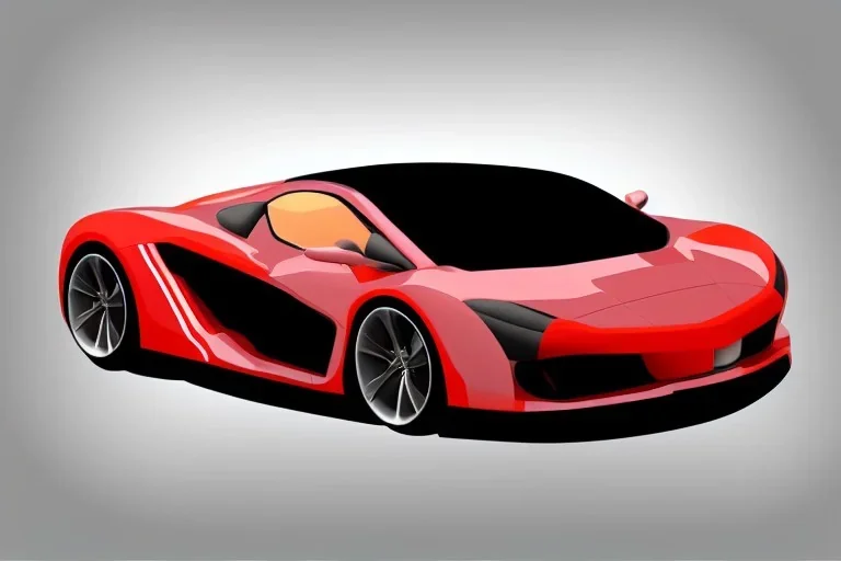 Car Supercar Vector 3d rendering Vector collage