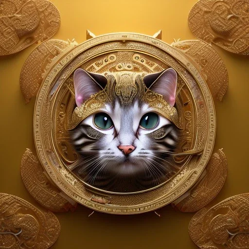 3d cute cats, beautiful rich, detailed yin and yang symbol, shiny, intricate, gorgeous, ultrafine detail, hyperrealism, trending , sharp focus, intricate details, highly detailed, glowing, glitter, complementary colours