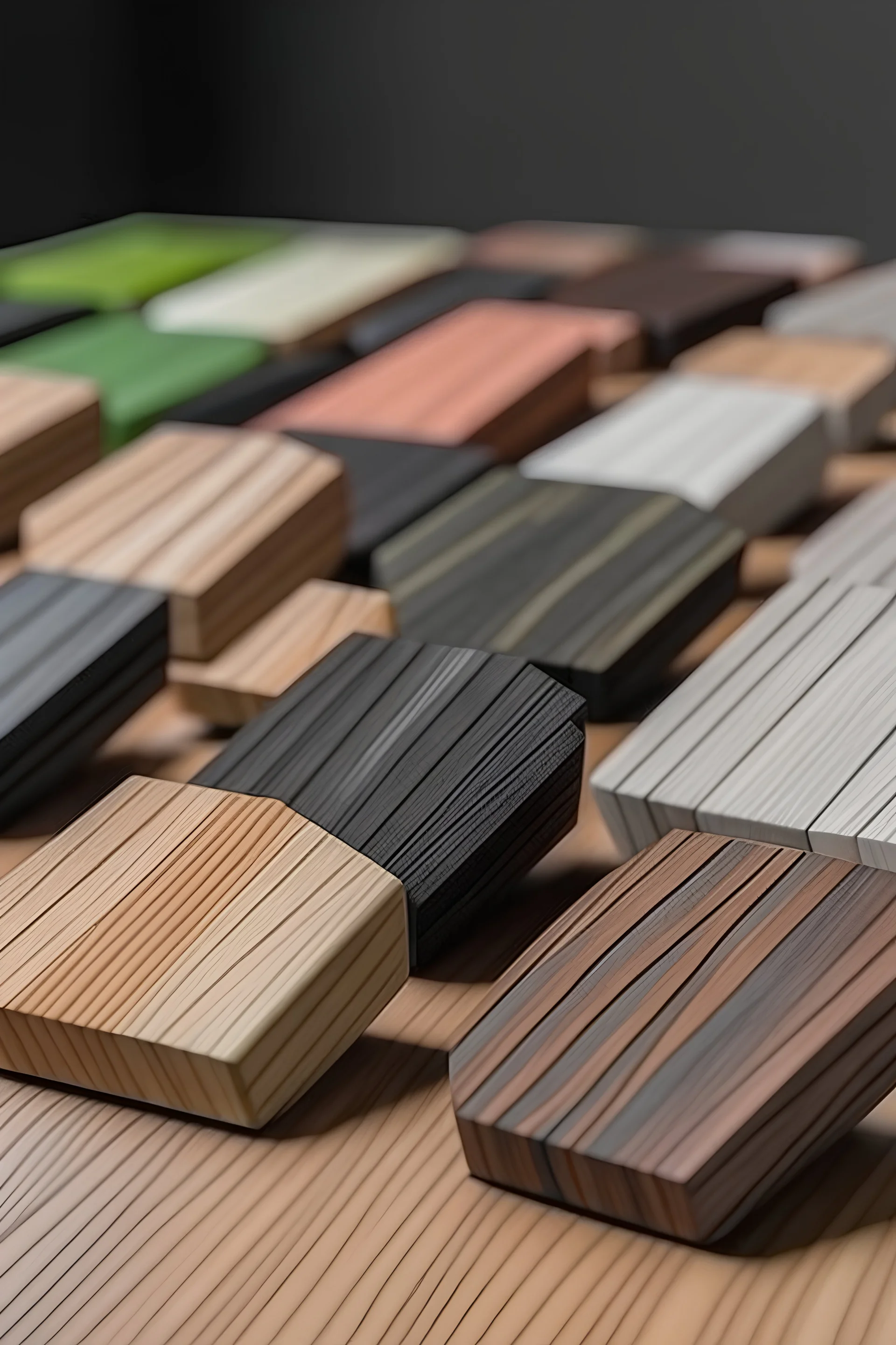 Pentagon Wooden Wall Hooks