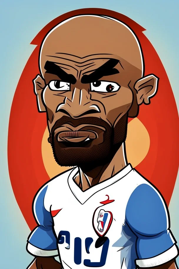 Brian Mbeumo French football player r cartoon 2d