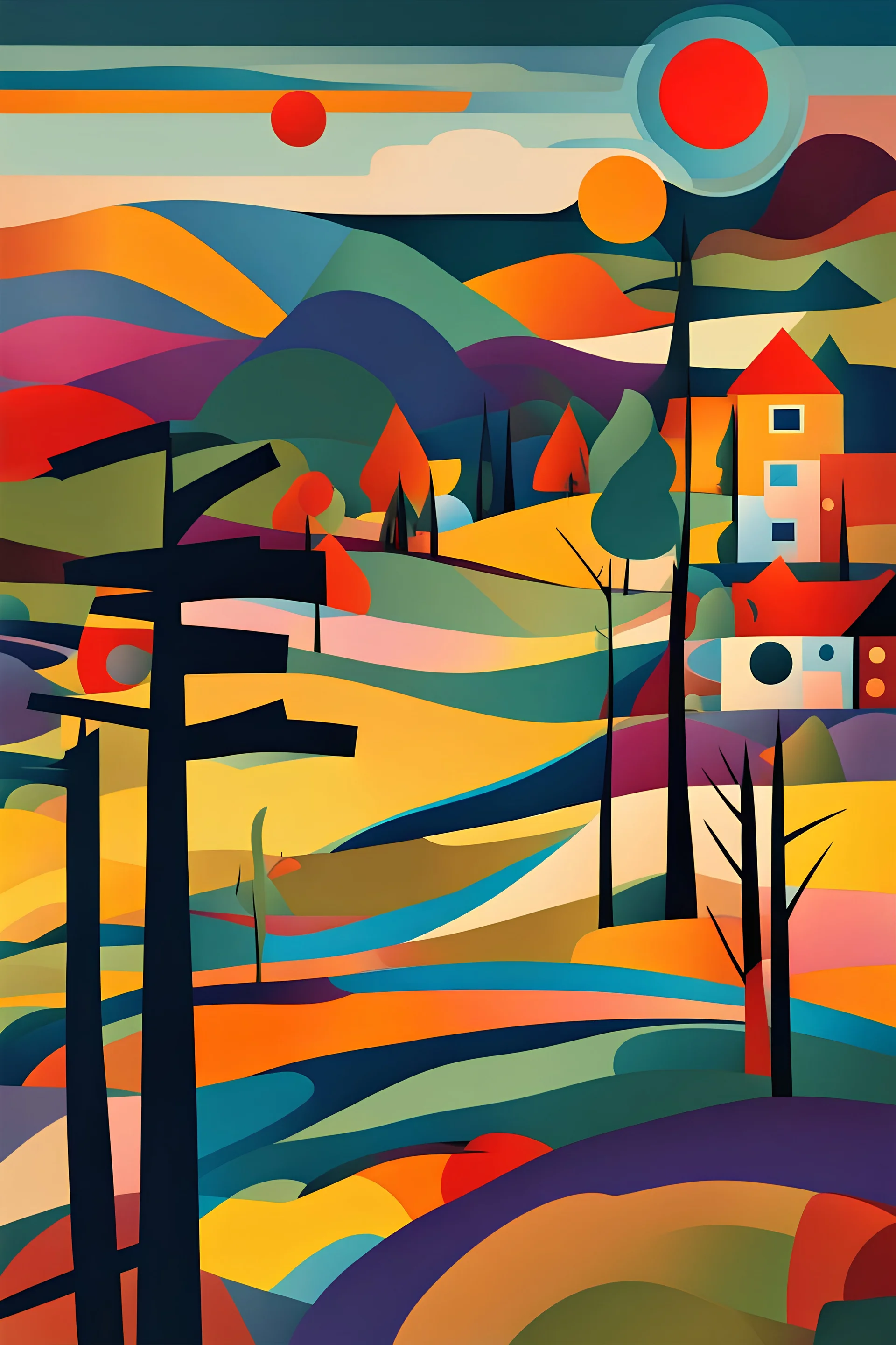 Landscape kandinsky style