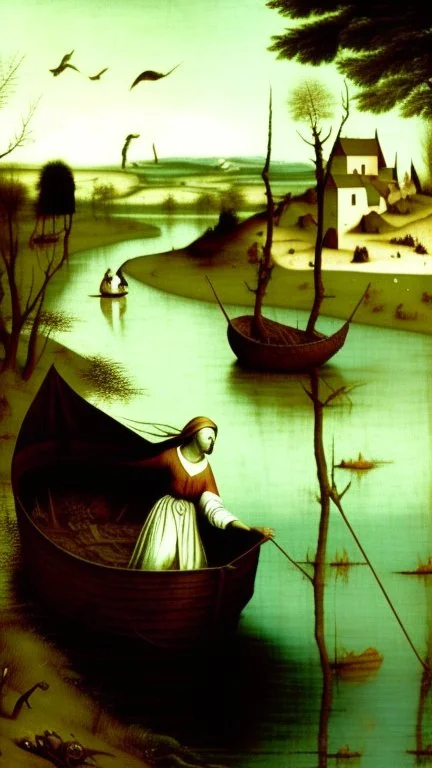 Why do you, not sparing yourself, Wander with your head uncovered? The old boat still on the river bank not able to Saul , Well, what happened to you, What happened to your soul? How dare you let this beauty, Your precious soul, Go, so that she would wander the world, Bruegel painting style