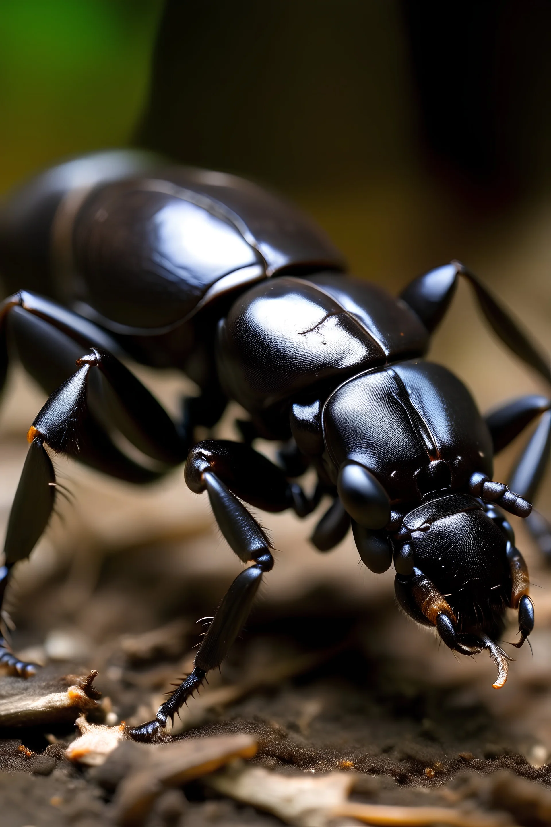 Hirschkäfer großes Geweih, Element Erde