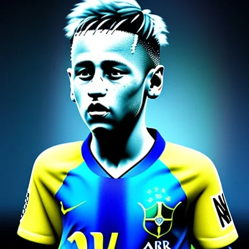 neymar as a child, 3d art, 8k resolution