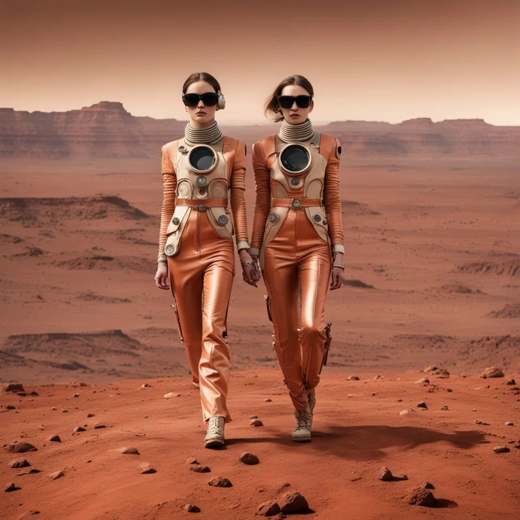 Fashion Show on the surface of Mars