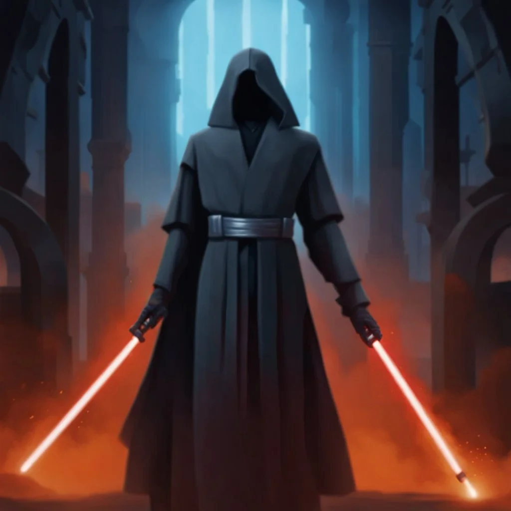 star wars bald male corellian jedi pilot wearing black and gunmetal grey old republic armored robes with gold trim, alone, battle-ready Jedi Master defending a ruined ancient city surrounded by golden light, centered head and shoulders portrait, hyperdetailed, dynamic lighting, hyperdetailed background, 8k resolution, volumetric lighting, light skin, fully symmetric details