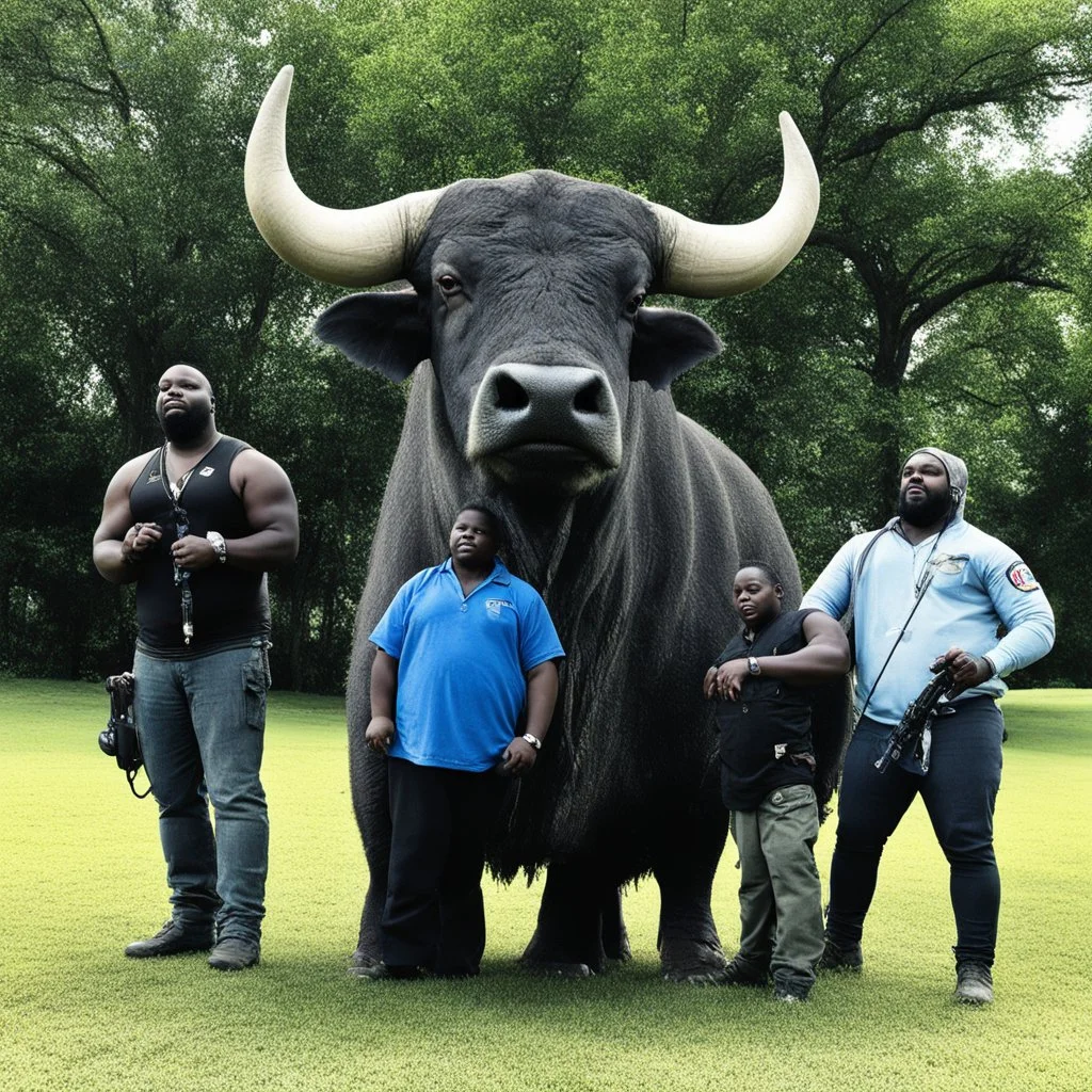 Just me, Fatback, and the crew We doin' it all just for you We're strong as an ox and tall as a tree We can rock you so viciously