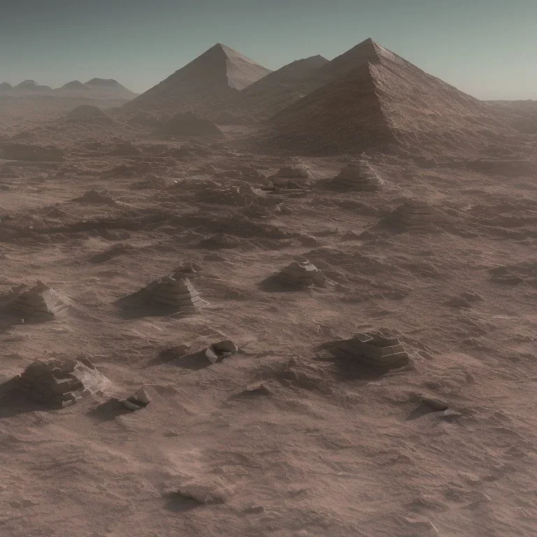 pyramids on pluto, alien base