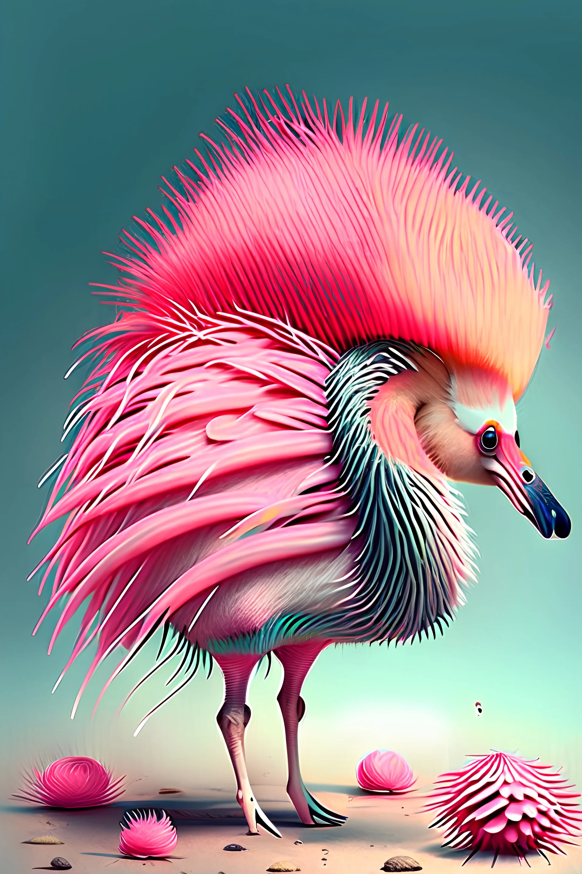 Flamingo hedgehog