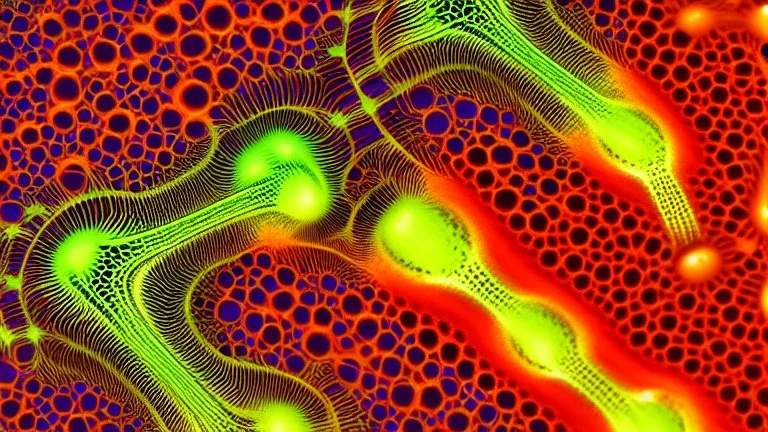 cells, protiens, genes, fractal, microscope image