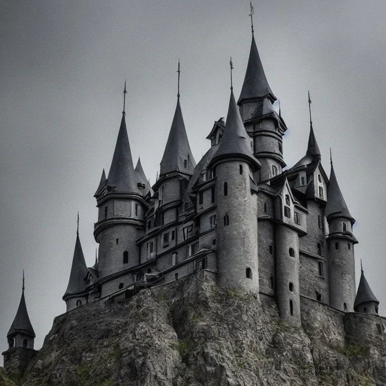 evil dark castle guarded by