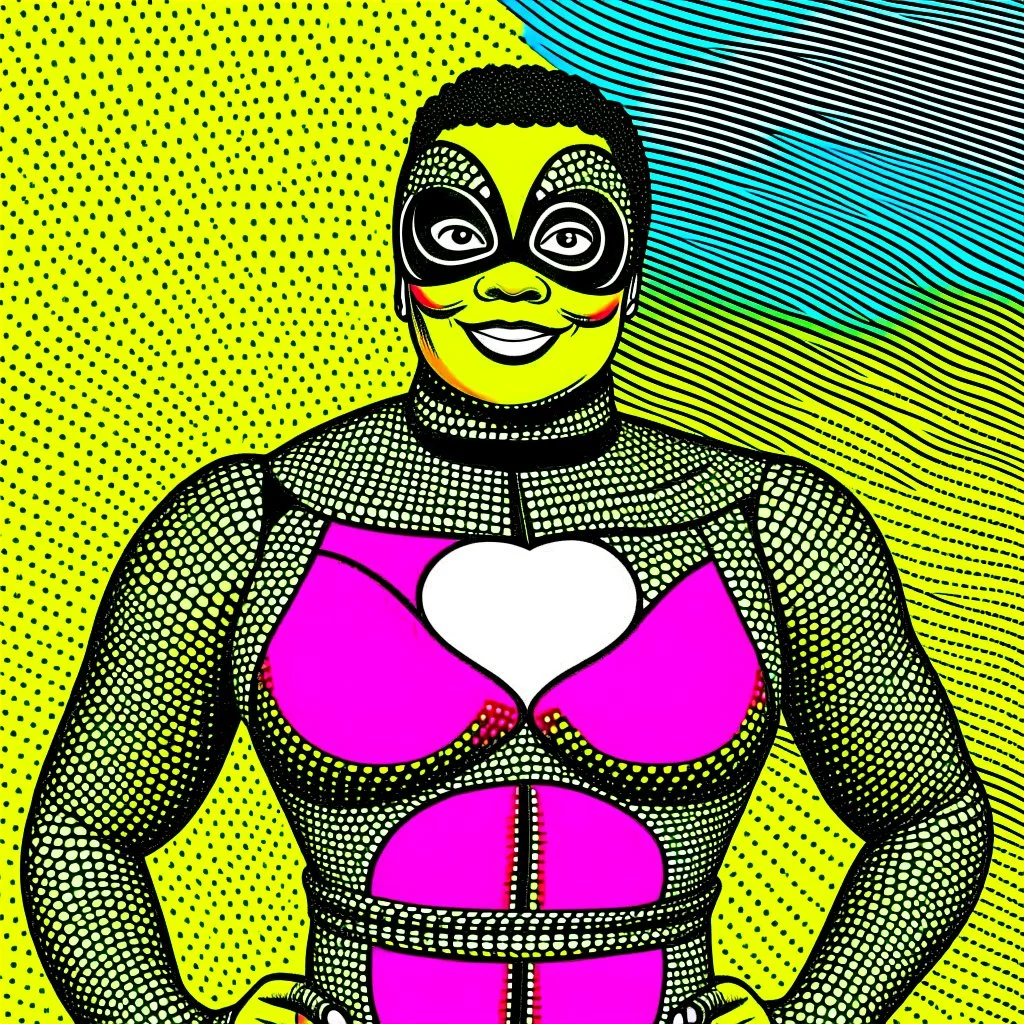 superhero in comic book style