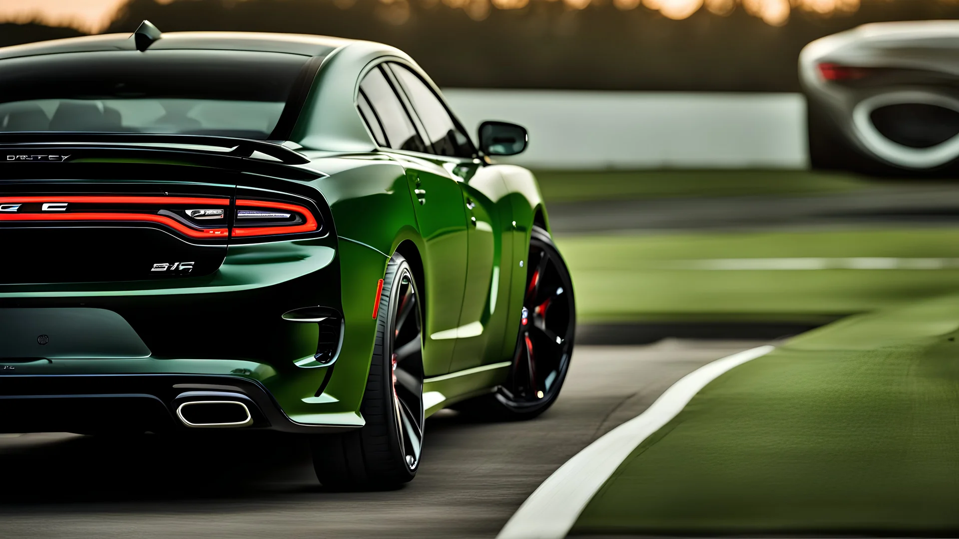 dodge charger by bentley ,rear view, desktop wallpaper, 4K, Cinematic