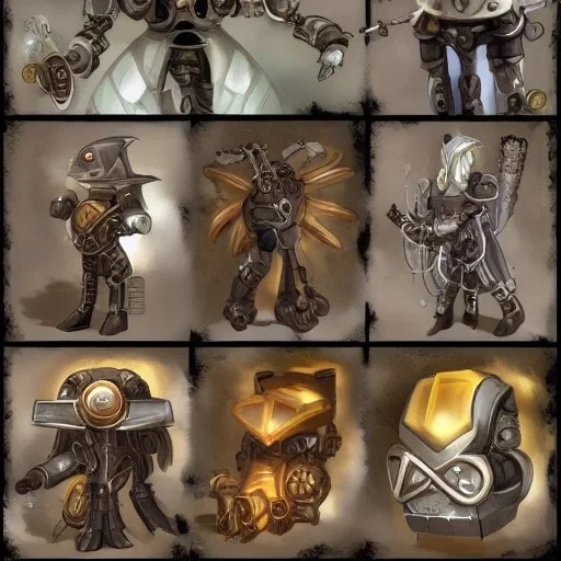 protogen, {steampunk}, ancient crystal technology, (full body), fire elemental, mechanicus, deus ex machina, knight