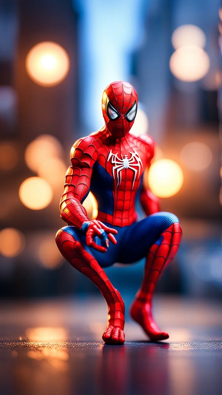 spiderman bum as a light bulb,bokeh like f/0.8, tilt-shift lens 8k, high detail, smooth render, down-light, unreal engine, prize winning