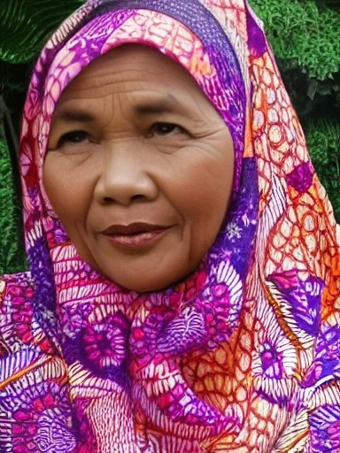 malay woman in batik