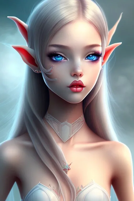 Girl, cute, beautiful, elf ears, frosting