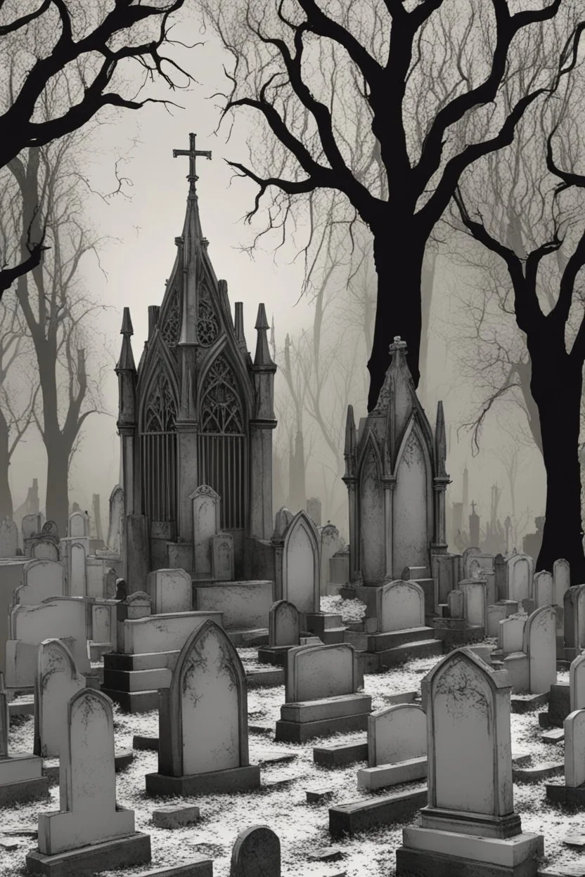 Gothic graveyard